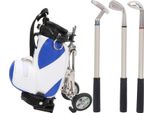 Set Di Penne Da Golf Da Tavolo 3 Penne A Sfera E Mini Tasche In Lega Di Zinco Bagblue White Hold
