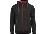 Costruisci Il Tuo Marchio - Giacca Windrunner Per Uomo/Donna Unisex LT2654 (3XL) (Nero/Rosso)