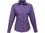Premier - Camicetta Da Donna A Maniche Lunghe LT4522 (Xxs) (Viola)