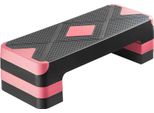 Stepboard Stepper Aerobico - Panca A Gradini Regolabile In Rosso - Capacità Di Carico Fino A 250 Kg