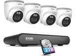 Sistema Di Telecamere Di Sicurezza, 8 Canali, Capacità Di Visione Notturna, 8CH Nvr 4K, 2T