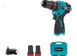 Trapano Elettrico A Batteria, Motore Brushless, Livelli Di Coppia Regolabili, 2 Batterie