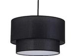 Lampada A Sospensione, Design Moderno, Installazione A Cavo, Nero, Diametro 40 Cm, Luce Calda