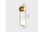 Applique Minimalista, Design A U, Efficienza Energetica, Rame-01, Luce Calda