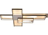 Lampadario A Soffitto, Luminosità Regolabile, Design Moderno, Nero L110Xl88Cm, Dimmerabile Rc
