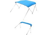 Copertura Bimini Top Per Barca - Tettuccio Parasole Blu - 3 Archi 137-152Cm - Attrezzatura E Accessori Per Barche