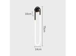 Applique Minimalista, Design A U, Efficienza Energetica, Nero-75, Luce Calda