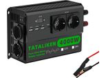 Inverter A Onda Sinusoidale Pura, 4 Prese Ue, Funzionamento Silenzioso, 4000Weu-Nero-A, Europa-B, 12V-A, 220V-B