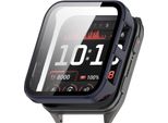 Inf Custodia Protettiva Per Garmin Venu X1, Pc + Pellicola, 2 Pezzi Blu