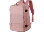 Zaino Da Viaggio, Materiale Impermeabile, Design Multifunzionale, Rosa