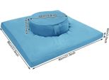 Cuscino Da Meditazione, Design Ergonomico, Uso Versatile, Blu, Vedi Sotto Per Le Descrizioni Delle Dimensioni