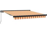 Vidaxl Tenda Da Sole Retrattile Gialla E Arancione 350 X 250 Cm