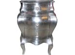 Casa Padrino Cassettone Barocco Argento 53 X 36 X 71,5 Cm