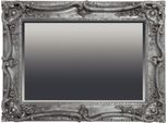 Casa Padrino Specchio Barocco Argento Antico 118 X H. 88 Cm - Specchio Da Parete Rettangolare In Stile Barocco - Magnifico Specchio Da Armadio In Stile Antico - Interni Barocchi - Mobili Barocchi Fatti A Mano