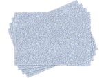 Abakuhaus Tovagliette Blu E Bianche, Stile Ditsy Revival Con Motivo Cottage E Paesaggio Rurale, 30 X 45 Cm, Azzurro E Bianco