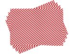 Tovagliette Abakuhaus Zuckerstange, Linee Rosse Diagonali Festa Di Natale Festosa All'insegna Del Tema "Disposizione Geometrica"", 30 X 45 Cm, Bianco Rosso"