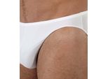 Hom Uomo Micro Slip Plumes - Microfibra Ultraleggera, Slip, Intimo, Stretch, Monocolore Bianco M