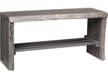 MASSIVMOEBEL24 | Pure Acacia #916 Scarpiera In Legno Di Acacia - Laccato / Grigio 81X30X40