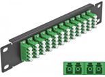 Delock 10" Lwl Patchpanel 12 Port Lc Quad GrüN 1 He Schwarz"