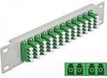 Delock 10" Lwl Patchpanel 12 Port Lc Quad GrüN 1 He Grau"