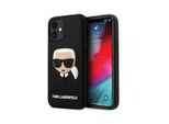 Karl Lagerfeld Klhcp12Skh3Dbk Custodia Rigida Per Iphone 12Mini 5,4 Czarny/Nero 3D Gomma Testa Di Karl