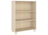 Libreria Hamar Marrone Miele 85X35X112 Cm In Legno Massiccio Di Pino