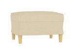 Syfax™ Poggiapiedi Crema 60X50X41 Cm In Tessuto