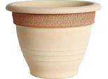 Vaso In Ceramica Campana Graffiato Ø 32 Cm Terracotta