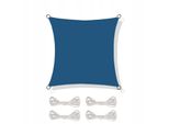 Tenda Da Sole Zolta Impermeabile Quadrata 4X4 M - Protezione Uv Per Patio Giardino Terrazzo E Balcone Protezione Solare - Blu Scuro