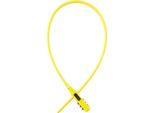Oxford Combi Zip Lock Yellow Steel Cable-Lock