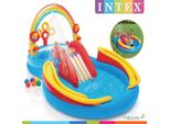 Intex Piscina Gonfiabile Rainbow Ring Play Centre 297X193 X135 Cm