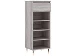 Vidaxl Scarpiera Grigia Sonoma 40X36X105 Cm Materiale A Base Di Legno