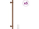 Vidaxl Maniglie Per Mobili 5 Pz. Bronzo 480 Mm Acciaio Inox