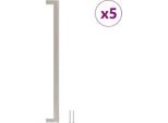 Vidaxl Maniglie Per Mobili 5 Pezzi Argento 320 Mm Acciaio Inox