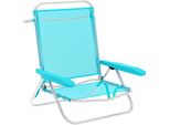Sedia Pieghevole Marbueno 5 Posizioni In Alluminio Acquamarina Da Spiaggia E Piscina 63X76X78 Cm 10309