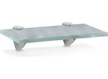 Jopassy Mensola In Vetro 20X10X0,8 Cm Con Supporto Mensola In Vetro Mensola Da Parete Mensola Da Bagno Mensola Da Appendere Mensola In Vetro Smerigliato