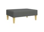Vidaxl Sgabello Grigio Scuro 77X55X31 Cm Tessuto