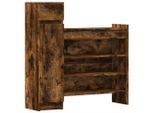 Vidaxl Scarpiera In Rovere Fumé 100,5X28X100 Cm Materiale In Legno