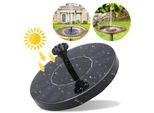 Tolletour Pompa Solare 1,5W Fontana Da Giardino Con 6 Stili Di Fontana 190L/H Pompa Acqua Solare Pompa Fontana Pompa Laghetto Solare