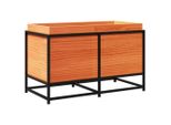 Vidaxl Fioriera Marrone Cera 80X40X50 Cm In Legno Di Pino Massiccio