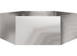 Vidaxl Fioriera Esagonale 138X120X45 In Acciaio Inox