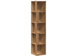 Vidaxl Scaffale Angolare In Rovere Artisan 33X33X165 Cm Materiale A Base Di Legno