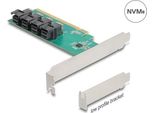 Delock - Speicher-Controller - Gabelung - U.2 Nvme - Low-Profile - Pcie 4,0 X16 (90777)