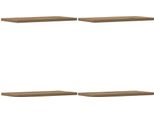 Vidaxl Mensole Da Parete 4 Pz. Rovere Artigianale 40X20X1,5 Cm Materiale A Base Di Legno