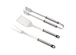 Master Grill&Party MG115 - Set Di Utensili Per Barbecue Con Forchettone, Vanga E Pinze, In Acciaio Inox, Accessori Per Barbecue Da 36 Cm