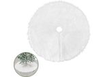 Tolletour Coperta Per Albero Coperta Per Albero Di Natale Ø 90 Cm, Bianco Bianco - Coperta Per Albero Di Natale Coperta Per Albero Di Natale, Albero Di Natale