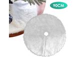 Coperta Per Albero Jayseuw Coperta Per Albero Di Natale Ø 90 Cm, Bianco Bianco - Coperta Per Albero Di Natale Coperta Per Albero Di Natale, Albero Di Natale