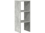 Vidaxl Libreria Impilabile Grigio Cemento 30X30X80 Cm Materiale A Base Di Legno