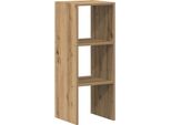 Vidaxl Libreria Impilabile Rovere Artigianale 30X30X80 Cm Materiale A Base Di Legno