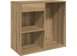 Vidaxl Armadio Per Cosmetici Artisan Oak 80X40X75 Cm Materiale A Base Di Legno